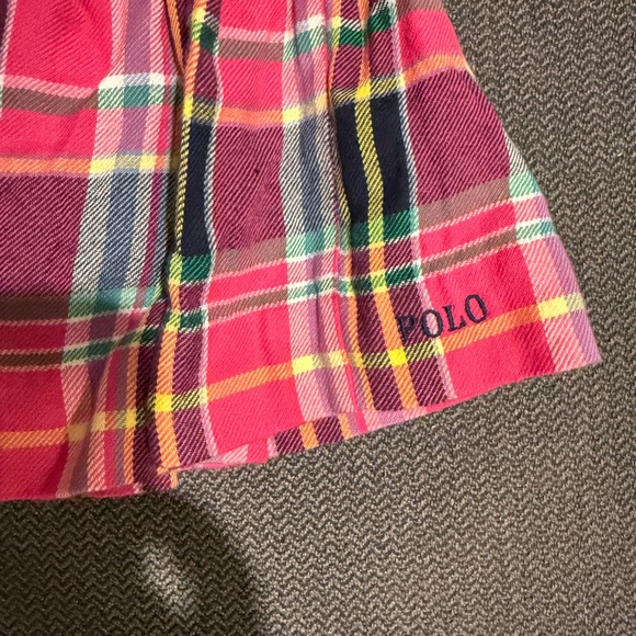 NWT Polo Ralph Lauren Baby Girl's Pink Plaid Dress Sz 6M - Picture 5 of 8